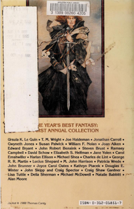 The Year's Best Fantasy: First Annual Collection