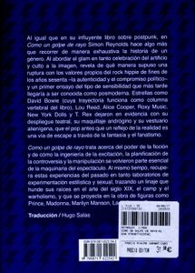 Como Un Golpe De Rayo - El Glam Y Su Legado, De Los Setenta Al Siglo XXI