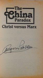 The China Paradox: Christ versus Marx