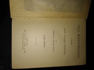 Peg Woffington a novel And Other Stories