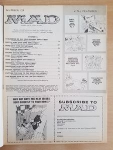 Mad Magazine - Alfred E Newman for President. UK Issue 129
