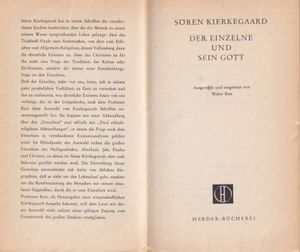 Der Einzelne und sein Gott