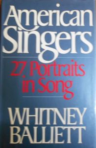 American Singers: 27 Portraits In Song