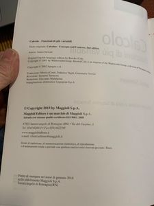 Calcolo. Funzioni di più variabili