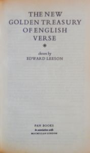 The New Golden Treasury of English Verse