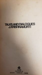Talks and Dialogues