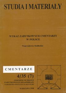 Wykaz zabytkowych cmentarzy w Polsce. Województwo Siedleckie