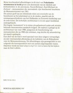 Nederlandse monumenten in beeld: Noord-Holland, Zuid-Holland, Zeeland
