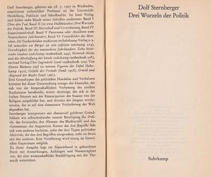 Drei Wurzeln der Politik