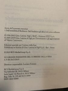 Storia Dell'Economia Mondiale - Dall'Antichità al Medioevo. Dal Neolitico Agli Albori Del Millennio