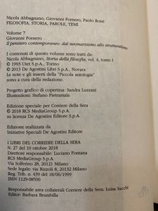 Filosofia - Storia Parole Temi - Vol. 07 - Il Pensiero Contemporaneo Dal Neomarxismo Allo Strutturalismo