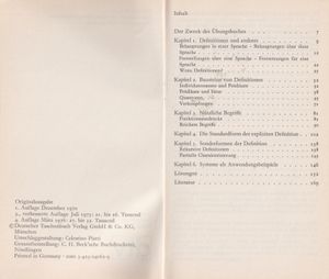 Grundkurs im wissenschaftlichen Definieren - Übungen zum Selbststudium