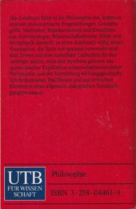 Lehrbuch der Philosophie - Probleme - Grundbegriffe - Einsichten