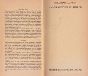 Anmerkungen zu Hitler