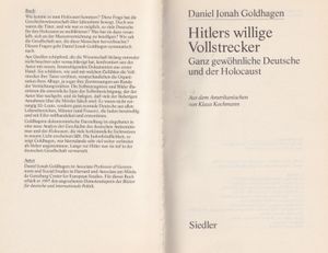 Hitlers willige Vollstrecker - Ganz gewöhnliche Deutsche und der Holocaust
