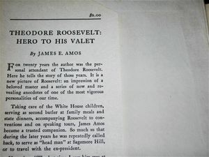 Theodore Roosevelt: Hero To His Valet