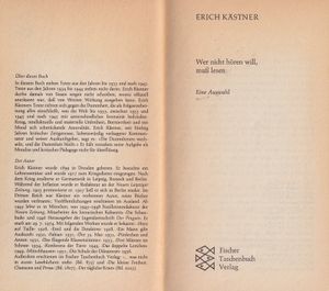 Wer nicht hören will, muß lesen - Eine Auswahl