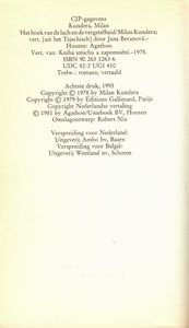 Het boek van de lach en de vergetelheid