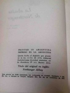 La Abadía De Northanger