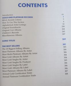 The Billboard Book of Gold & Platinum Records