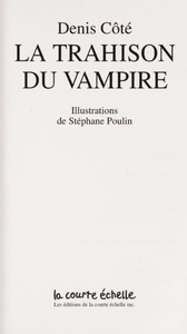 La Trahison du vampire