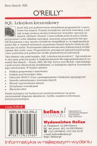 SQL: Leksykon Kieszonkowy