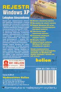 Rejestr Windows XP: Leksykon Kieszonkowy
