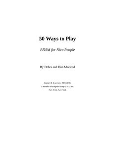 50 Ways to Play: BDSM for Nice People (eBook)