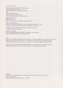 Sotheby's Art At Auction 1986-87