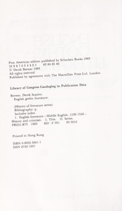 English Gothic Literature