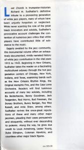 Lost Chords. White Musicians and Their Contribution to Jazz, 1915–1945