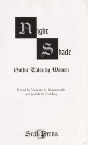 Night Shade: Gothic Tales by Women
