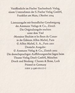 Monsieur Ibrahim und die Blumen des Koran