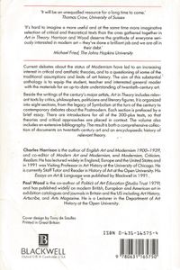 Art in Theory 1900-1990