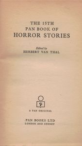 The 15th Pan Book of Horror Stories