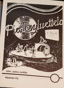 Pienlevyluettelo 1992