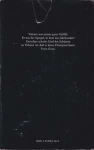 Das Lächeln Voltaires - Ein Buch in diese Zeit von Yvan Goll