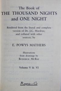 The Thousand and One Nights Volume V & V1