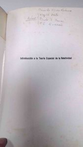 Introducción A La Teoría Especial De La Relatividad