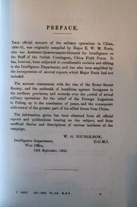 Official Account of the Military Operations in China 1900-1901