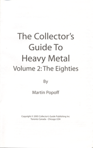 The Collector's Guide to Heavy Metal Volume 2: The Eighties