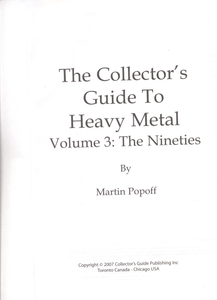 The Collector's Guide to Heavy Metal Volume 3: The Nineties