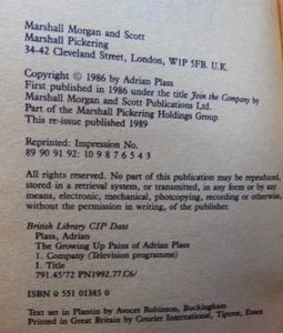 The Growing up Pains of Adrian Plass