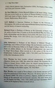 Hugh Trevor-Roper: The Historian