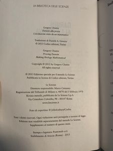 Darwin Alla Prova. L'Evoluzione Vista Da Un Matematico