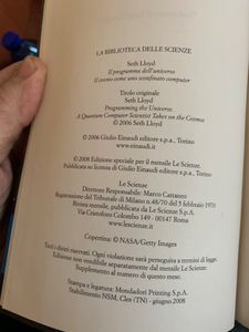 Il Programma Dell'Universo. Il Cosmo Come Uno Sconfinato Computer
