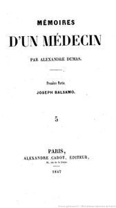 Mémoires d'un médecin: Joseph Balsamo