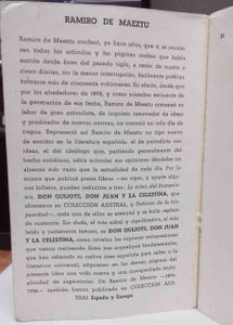 Don Quijote, Don Juan Y La Celestina
