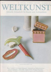 Weltkunst 56. Jahrgang - Nummer 23 / 1. Dezember 1986