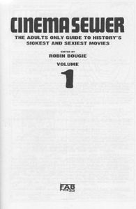 Cinema Sewer Volume 1
